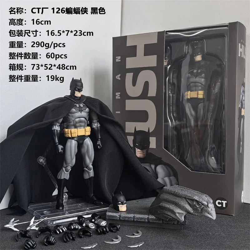 CT Toys Batman Figure Batman Mafex 126 Action Figures DC Justice League Hush Figurine The Dark Knight Collection Toy gifts