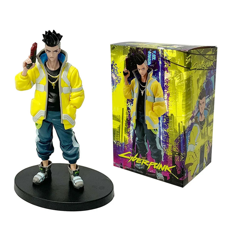 17cm Cyberpunk Edgerunners Anime Figure Super Hacker Lucy Action Figure Street Man David Figurine PVC Adult Collection Model Toy