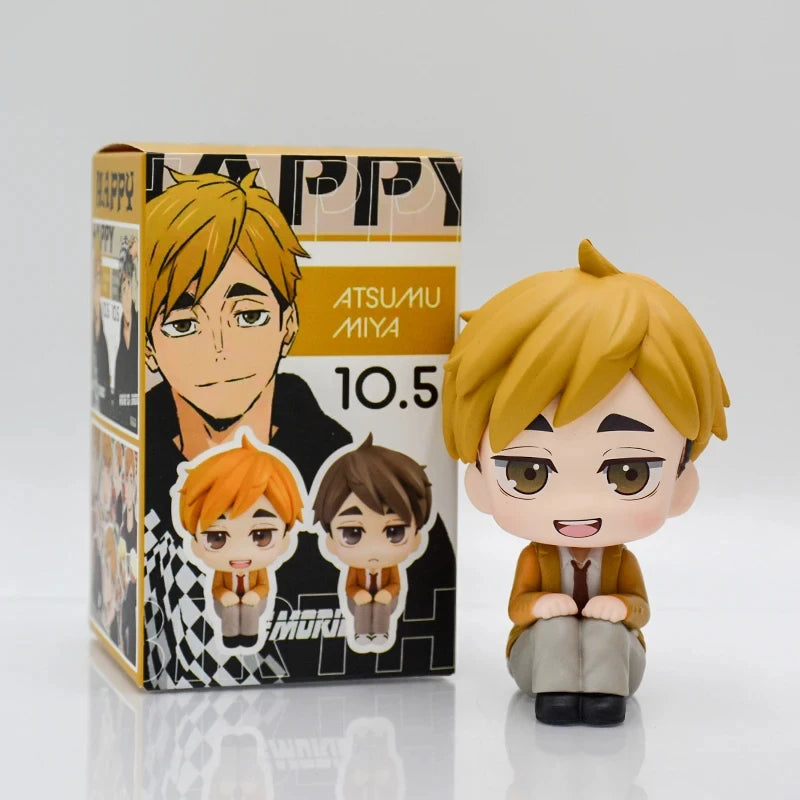 LookUp Haikyuu!! Atsumu Miya Anime Figure Osamu Miya Action Figure Kenma Kozume Figurine Q Version Statue Model Doll Toys Gifts