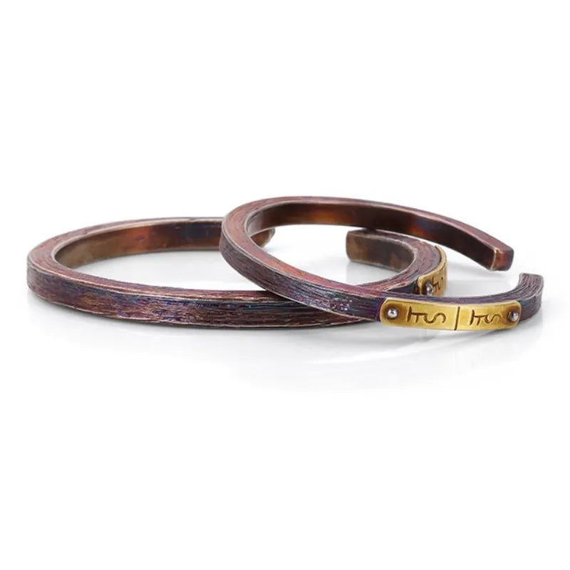 Couple Bangle Real 925 Sterling Silver Luxury Brand High Quality Jewelry Personalized Gifts Women's Man Bracelets 2025 New In B8