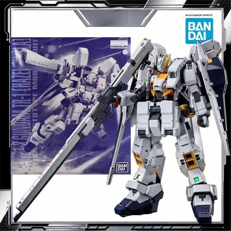 Bandai Original MODEL KIT GUNDAM MG RX-121 TR-1 (Hazel) 1/100 Anime Action Figure Assembly Model Toys  Model Gifts For boys