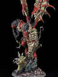 Unassambled HIGH 255MM ancient warrior man stand with base Resin figure miniature model kits Unpainted