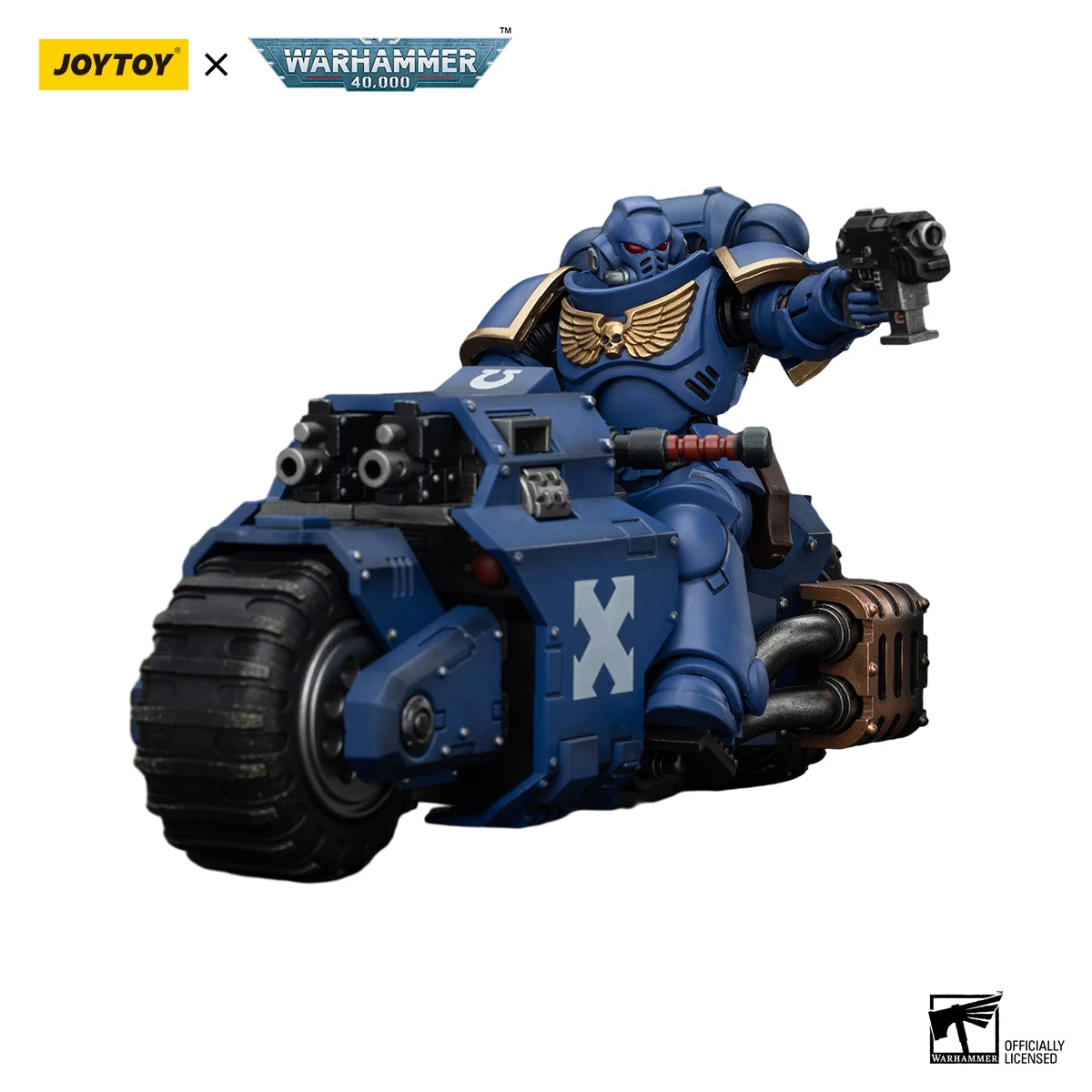 JOYTOY Warhammer 40K Action Figure Space Marines Ultramarines Outriders Brother Catonus Black Templars Brother Valtus Model Toys
