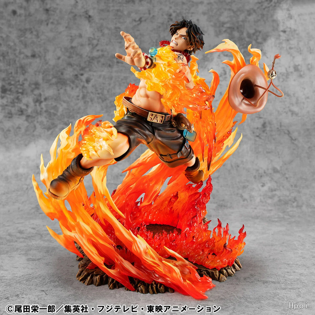 In Stock MegaHouse Portrait Of Pirates POP ONE PIECE NEO MAXIMUM PORTGAS D ACE Ultra Limited Replica Version Figure Toy Model