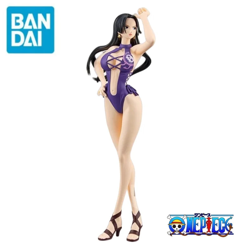 В наличност Bandai Original One Piece Banpresto Boa Hancock Nico Robin 100% оригинални празнични подаръци фигурка модел орнаменти статуя