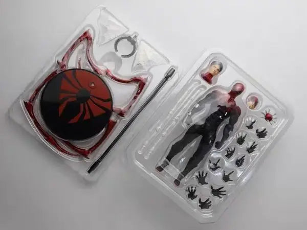 in stock Hot MessToys SpiderMan Figure Ct Toys Black Red Spider Man Mess Toys Anime Action Figure Figurine Collectible Model