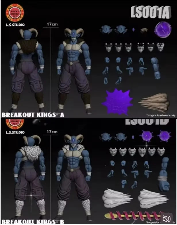 Original Ls Studio Breakout King Action Figure Pvc Trendy Model Desktop Collection Anime Figurine Ornament Toys Men'S Gifts