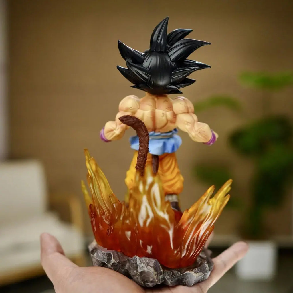 19CM Аниме Dragon Ball Son Goku Фигура Червени очи Модел Кукла Dragon Ball Играчка Екшън Фигурка PVC Седнало Положение Earth Dragon Ball