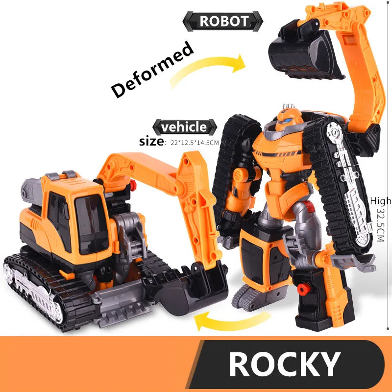 Original Tobot Deformation Robot 6 in 1 Transforming Car ALPHA  Action Figure Korea Anime Cartoon Brothers Warrior MAGMA Toys