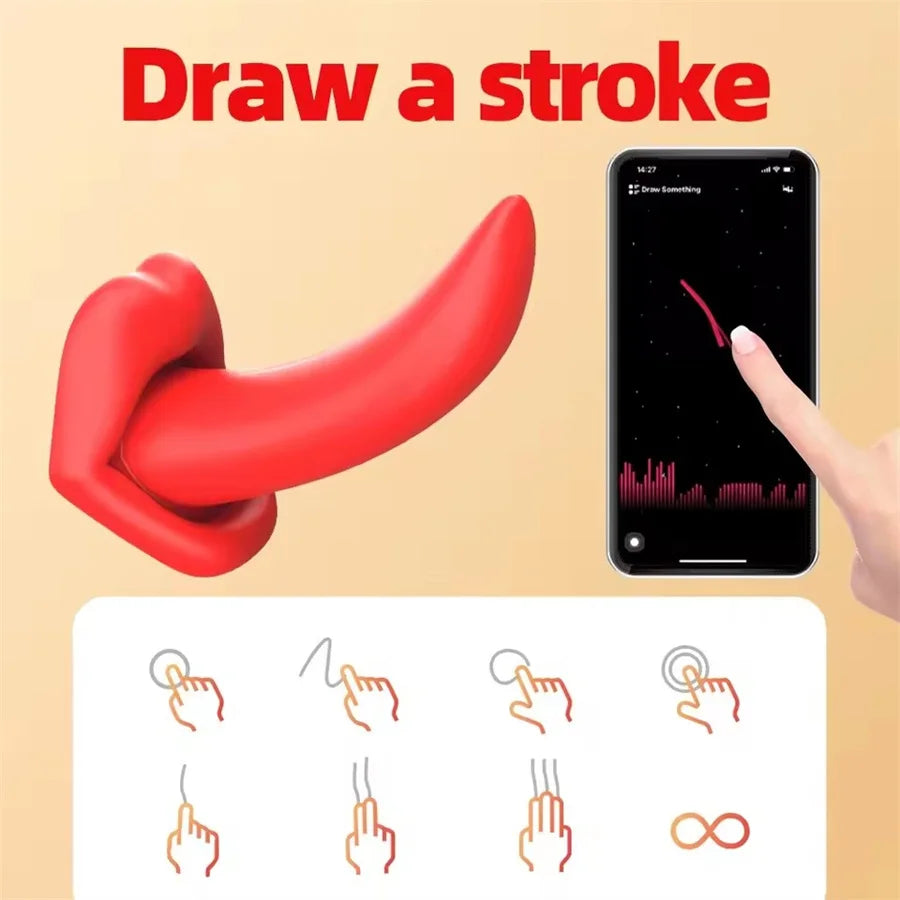 APP Kleiner Vibrator Zungenlecken Vibrierender G-Punkt Klitorisstimulator Weiblicher Masturbator Sexspielzeug Für Frauen Erwachsenes Sexprodukt