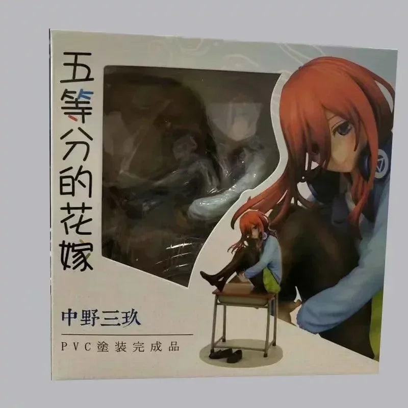 26cm The Quintessential Quintuplets Anime Girl Figure Miku Nakano Action Figure Nino Nakano Figurine Adult Model Doll Toys Gifts