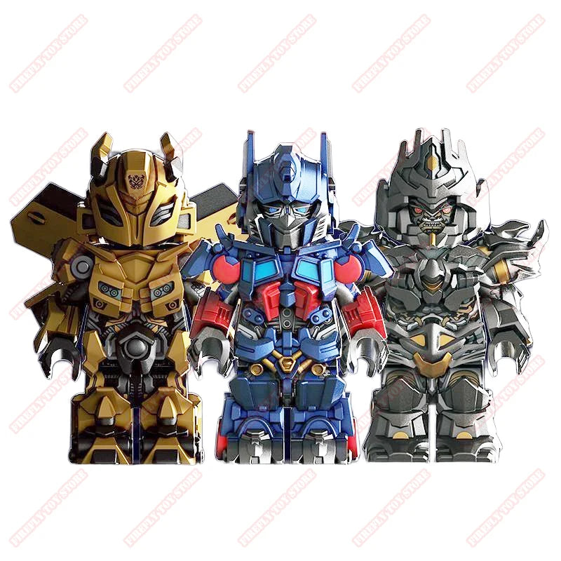 Transformers Animation Game Peripheral Toy Optimus Prime Megatron Bunble Movable Small Doll Anime Action Figure Model Collection
