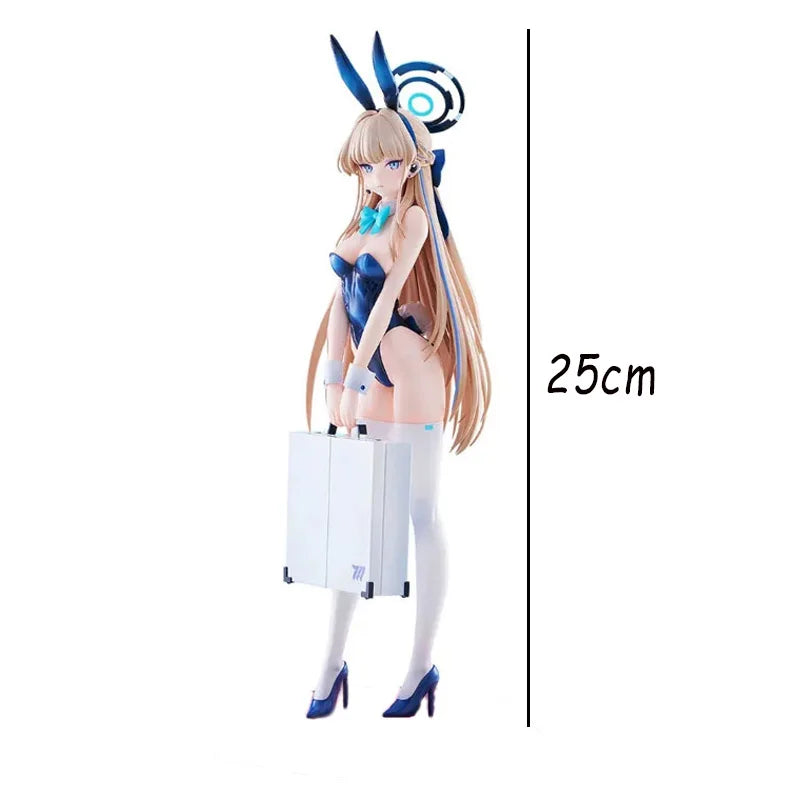 25cm Blue Archive Anime Figurine Moon Snow Rabbit1 Game Character Sculpture Cartoon Collectible Model Toy Boy And Girl Gift