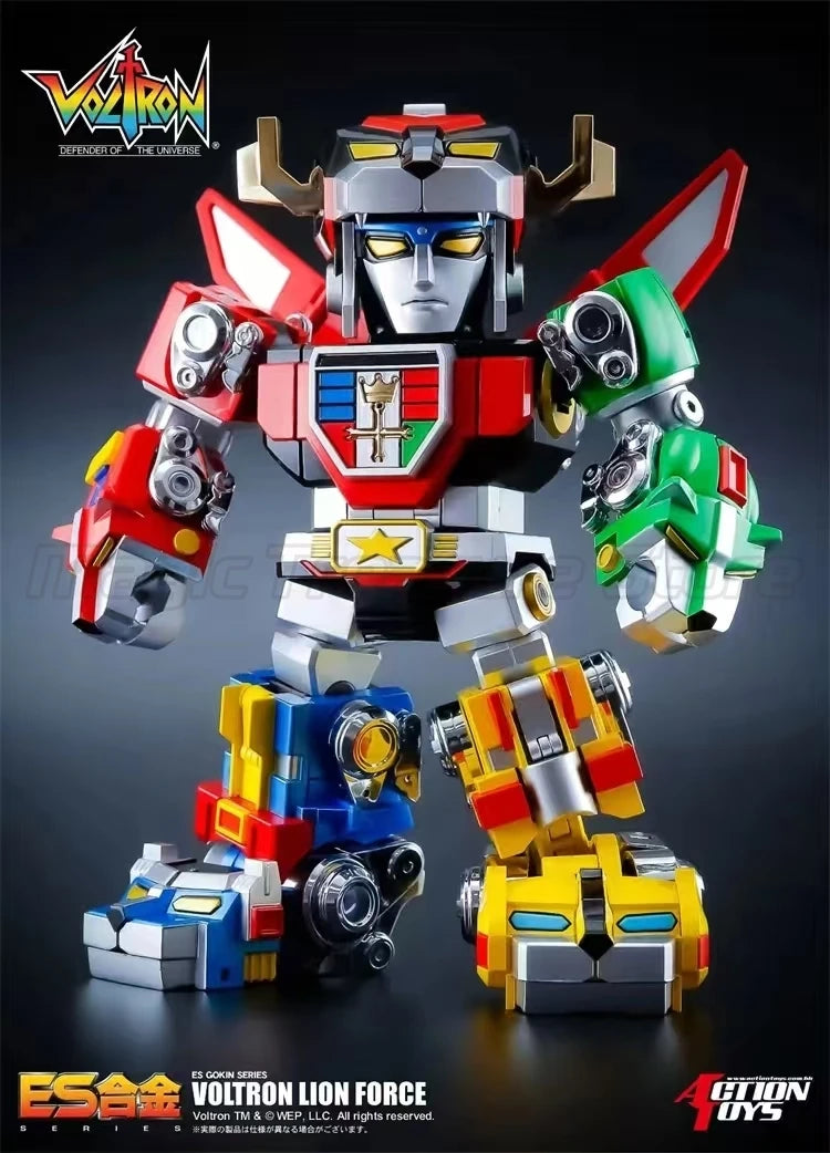 【MT】Action Toys ES Alloy Voltron Lion Force War God King Model Toy Mecha