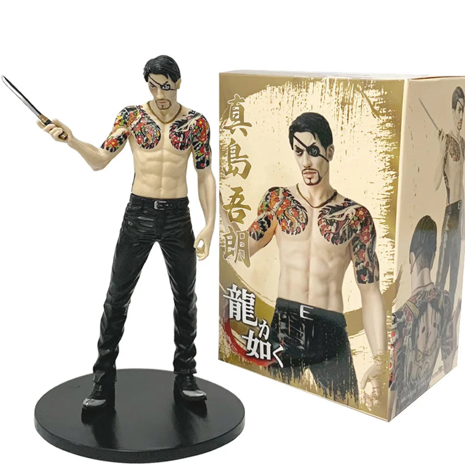 17cm YAKUZA Игра Аниме Фигура Goro Majima Kiryu Kazuma Yakuza Екшън фигурки Фигурка Колекция от PVC Модел Играчки Подарък за Хелоуин