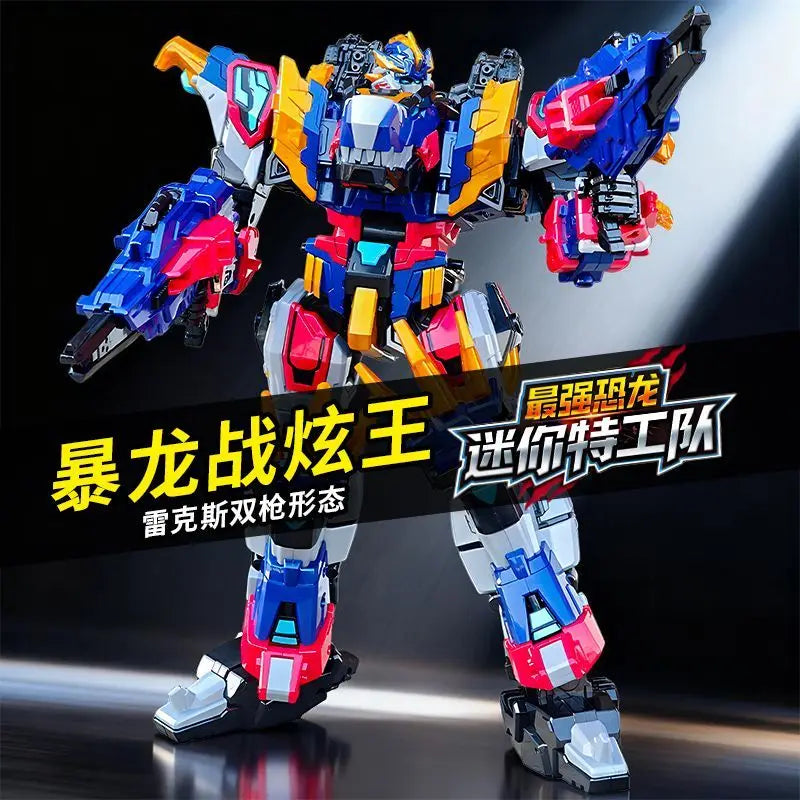 MiniForce Penta X Ranger Transformation Robot Bot REX KAISER Model Mini Force Deformation Combiner Action Figure Toys Gift