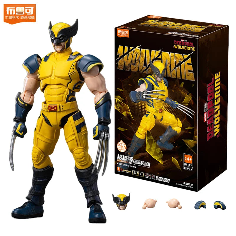 Blokees Deadpool 3 Wolverine Action Figures Movie Version Deadpool & Friend Series Collections Figures Adult Gift
