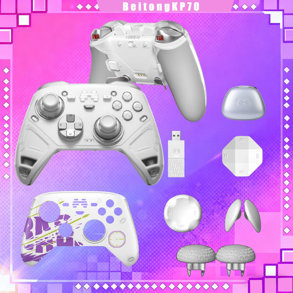 Beitong KP70 Elite Wireless Controller Combo with AI Control & Adaptive Triggers,for Switch/Switch 2/PC/iOS/Android Mobile Phone