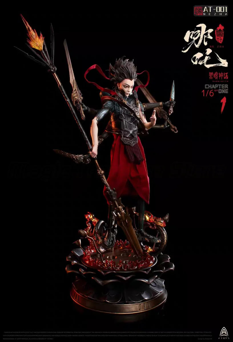 【MT】Original A-TOYS AT-0001 Dark Myth NE ZHA 1/6 Anime Figures