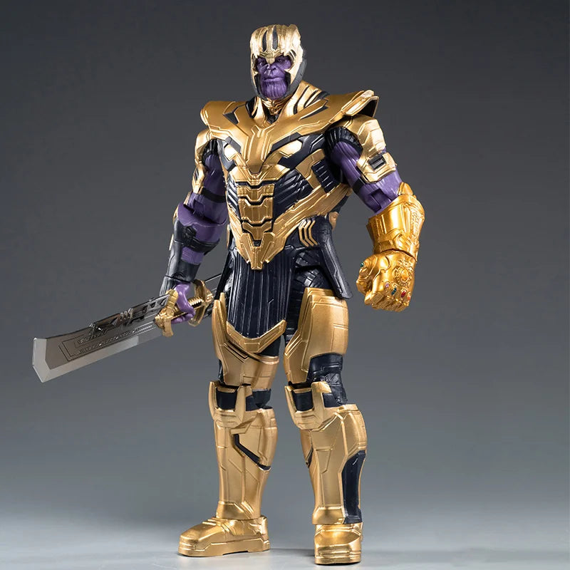 Genuine Marvel Character 14-inch Thanos Hand Action Avengers 4 Simple Joint Action Figure 1:5 Children Gifts with Color Box