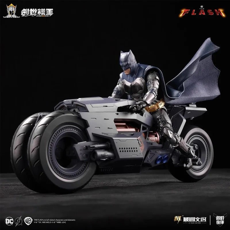 In Stock Modoking The Flash 1/12 Batman Ben Affleck Suit Motorcycle Batmobile Assembly Action Figure Collectible Toy Gift