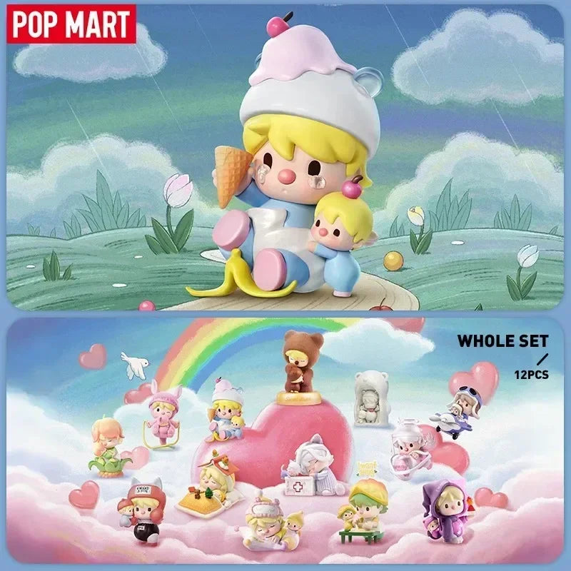 POP MART Sweet Bean I Want a Hug-Serie Blindbox-Spielzeug Kawaii Anime-Actionfigur Überraschungs-Mystery-Box Puppen Mädchengeschenk