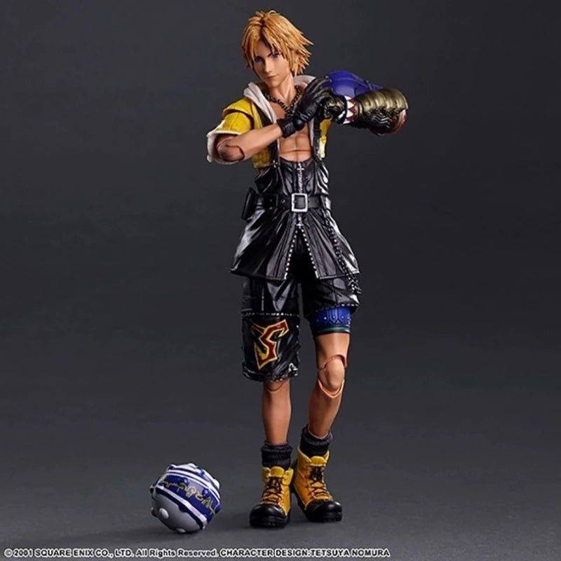 Brand new in box PLAY ARTS Kai Final Fantasy X Tidus, approximately 10 inches tall, fully articulated action figure