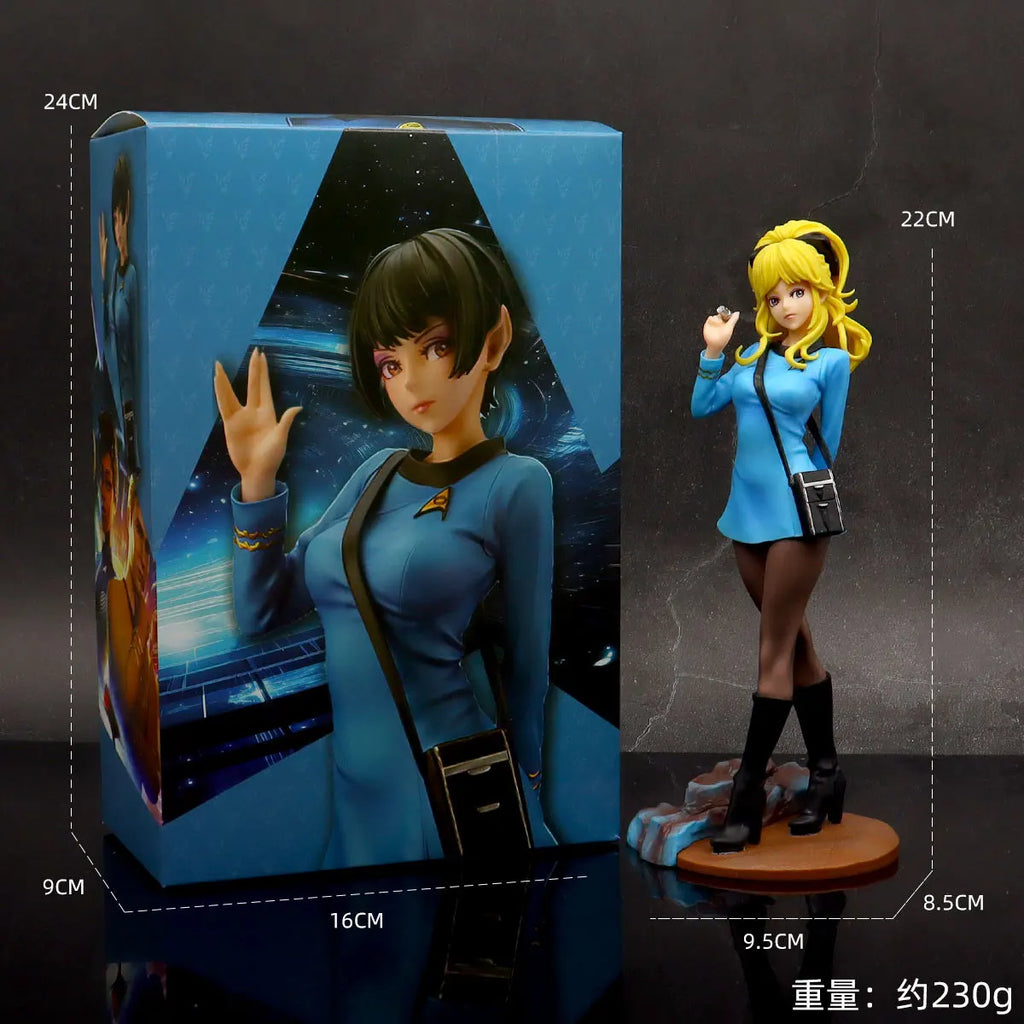 22CM Anime Star Trek The Figure Vulcan Scientist Series Bishoujo Statue Medical Officer 1/7 Stand Model Toy Doll Action Figure