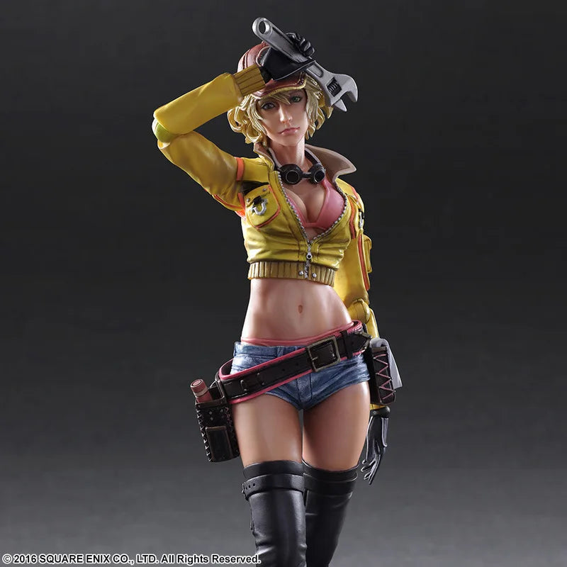 25cm PA Reform Game Final Fantasy Xv Mechanic Cindy Aurum Character Hand-Made Model Anime Beautiful Girl Trend Ornaments Toy Gif