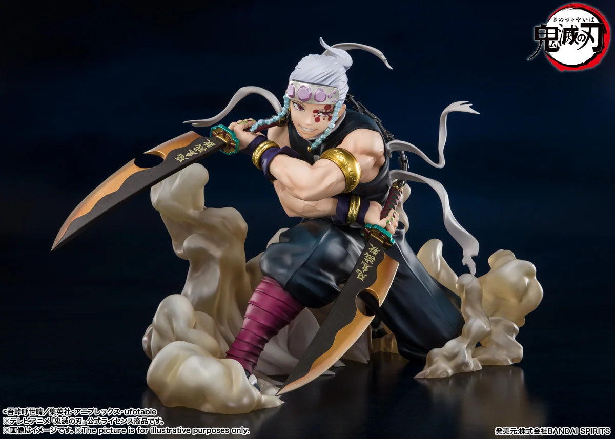 Original in Stock Bandai S.H.Figuarts Demon Slayer: Kimetsu No Yaiba Uzui Tengen Anime Character Toy Model Ornaments Collection