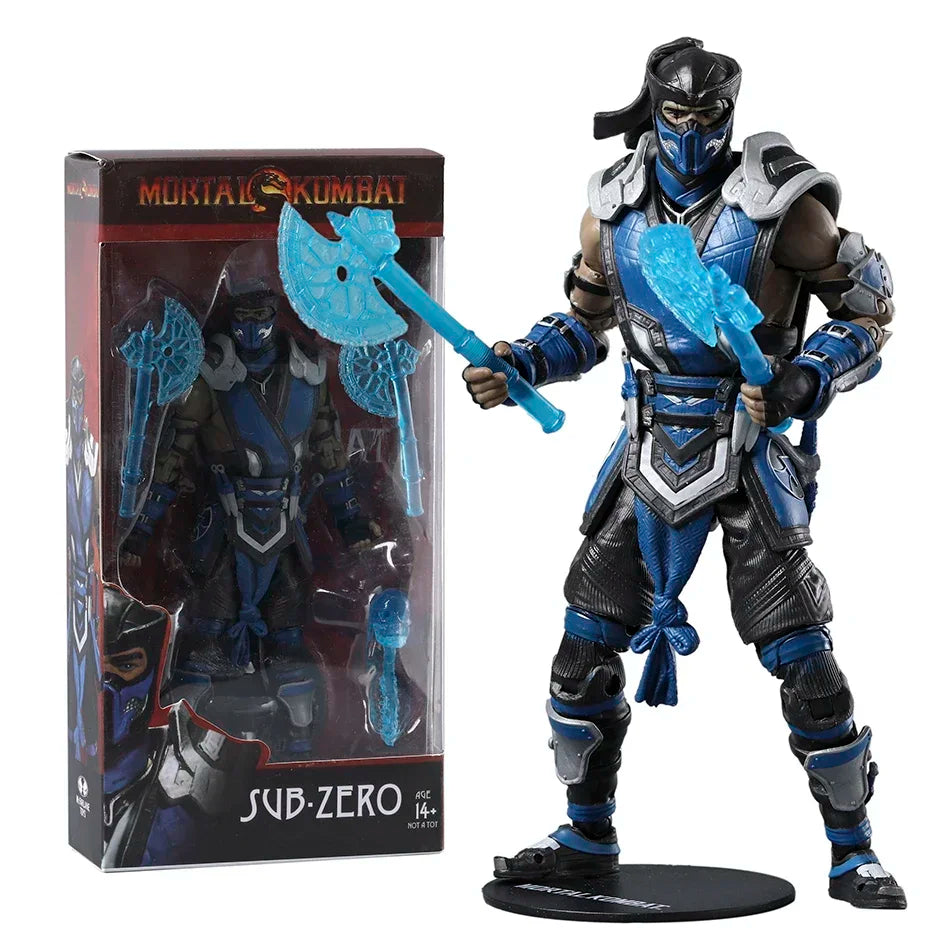 Scorpion Mortal Kombat 7" Series 1 Sub Zero / Scorpion Exclusive Movie Film Action Figure Toy Doll Model
