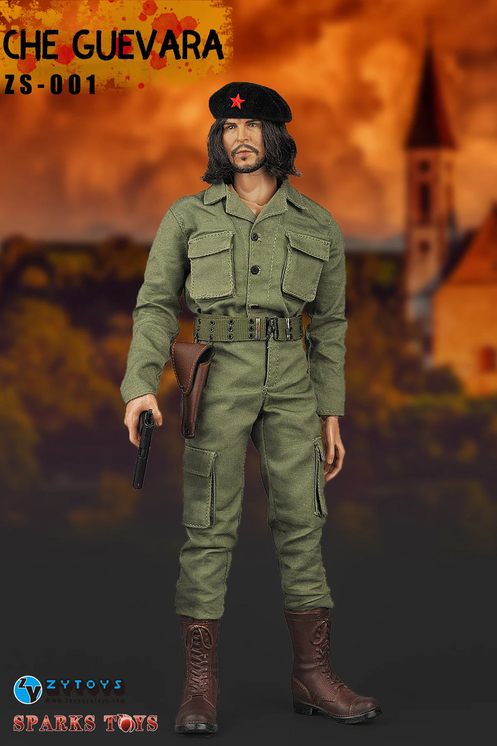 1/6 Scale Che Guevara Set Argentine Cuban Revolution Hero Double Head Male Sculpts Soldier Model Army Collection Action Figure