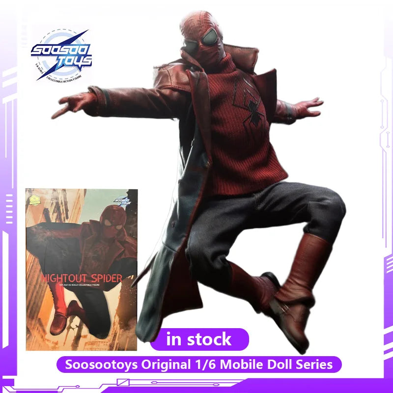 SOOSOOTOYS Original 1/6 SST049 Moon Warrior Moon Knight Mr. Mobile Puppet Model Movie Action Characters Boys and Girls Toys Gift