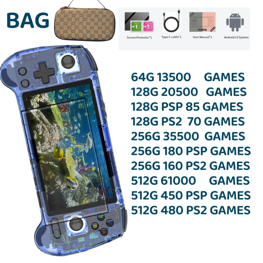 ANBERNIC RG556 Handheld Game Console 5.48-inch AMOLED Screen Android 13 Retro Game 1080*1920 Resolution 8GB LPDDR4X PS2 RG 556