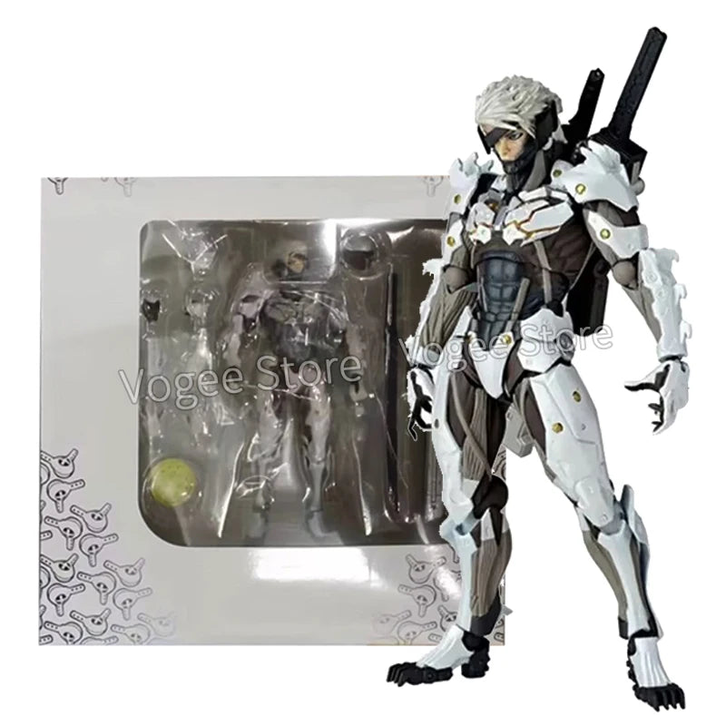 Kaiyodo Revoltech Metal Gear Rising: Revengeance Action Figure Raiden Figurine PVC Movable Collection Solid Snake Jack Model Toy