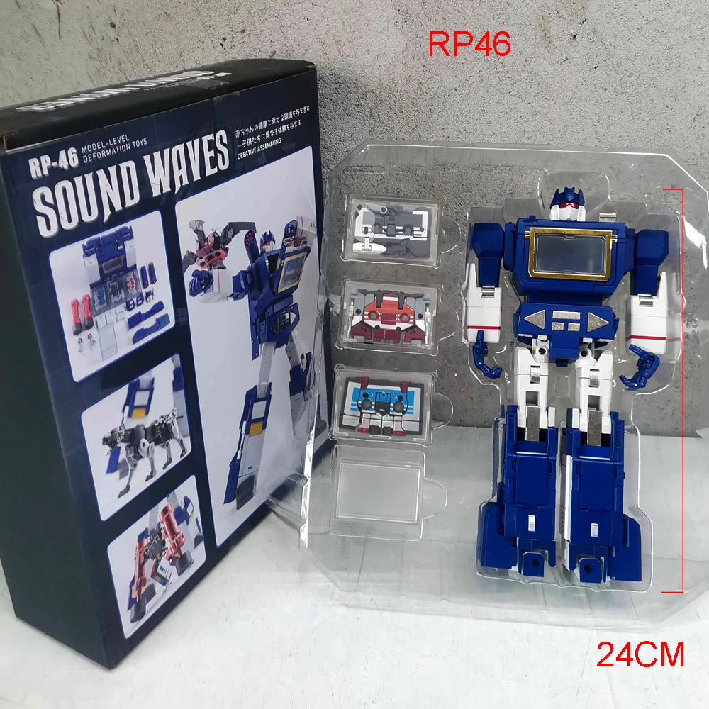 Transformation Toys Masterpiece RP46 Soundwave G1 Series Robot Action Figure KO FT02 RP01 MP13