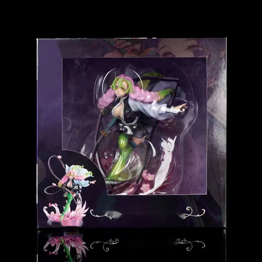 22 см Demon Slayer Kanroji Mitsuri Аниме момиче фигурка модел Gk статуя момчета колекция настолна декорация орнамент играчки подаръци