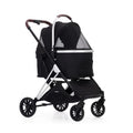 Pet Stroller With Storage Basket For Medium Large Dogs/Cats 3 In 1 Foldable Carbon Steel Alloy Detachable Carrier