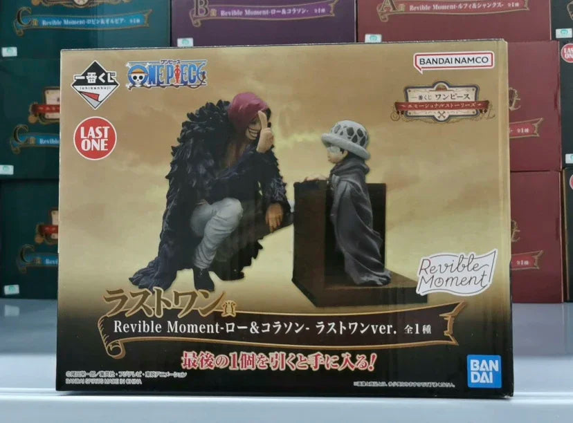 Bandai Original One Piece Anime Figure Ichiban Kuji Four Emperors Straw Hat Luffy Law Corazon Robin Olvia Yamato Xmas Model