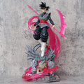 Yunqi GK Dragon Ball Super Rose Goku Black PVC Figure Luminous Base Interchangeable Parts Collectible Statue Decor
