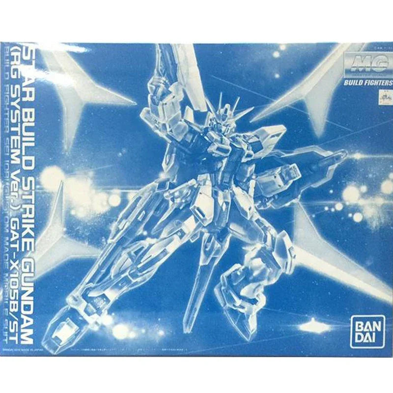 Gundam BANDAI PB MG 1/100 GAT-X105B-ST Star Build Strike  (RG System Ver.) Assembly Model Action Toy Figures Christmas Gift