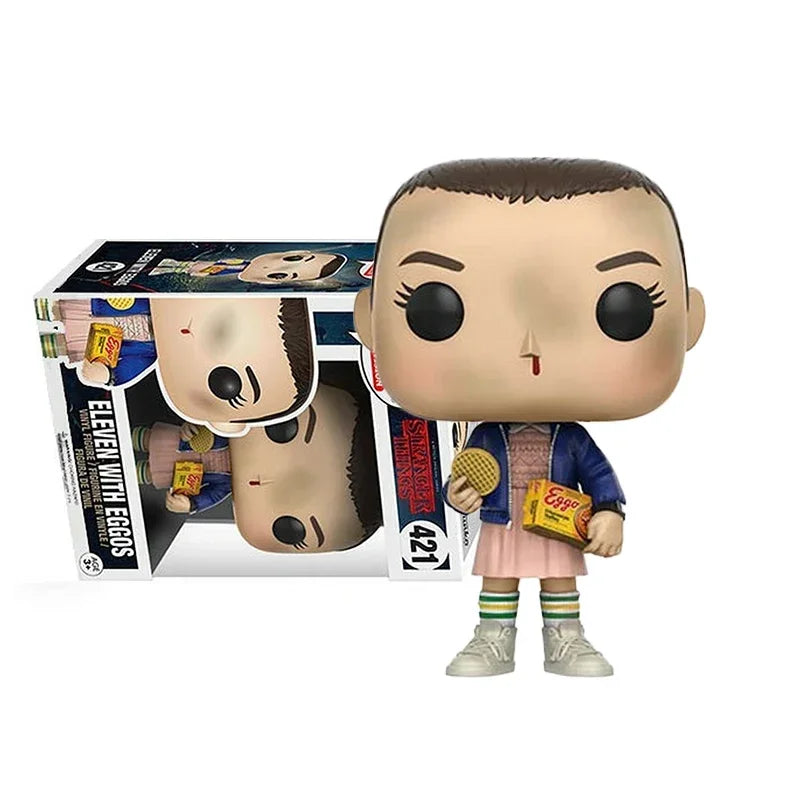 Funko Stranger ELEVEN WITH EGGOS #421 #843 BATTLE#826 HOSPITAL GOWN #511 Action Figure Toys Collection Dolls Gifts for Children