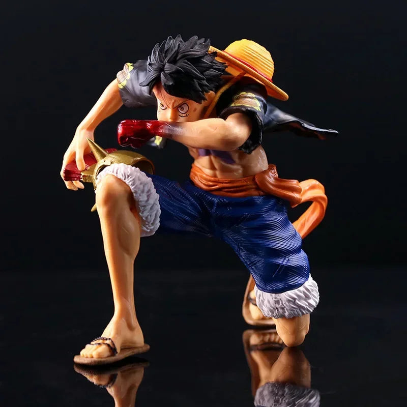 Anime One Piece Ruffy Actionfigur Blow Kneeling Zwei Stile Sammlerpuppe Dekoration Modell Spielzeug Geburtstagsgeschenke Anime Figur