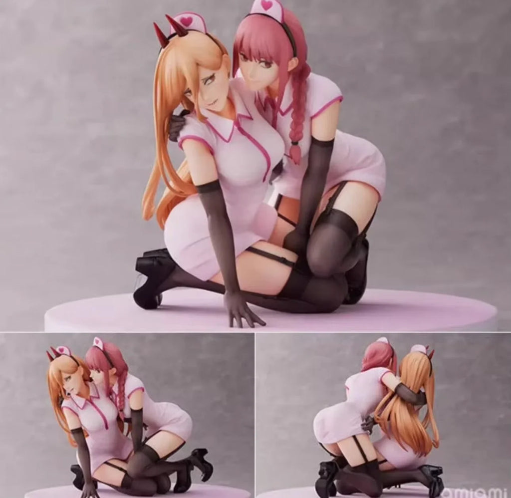 Chainsaw Man Anime Figure Power & Makima Action Figure Pvc Statue Model Collection Decoration Desk Toys Birthday Gifts