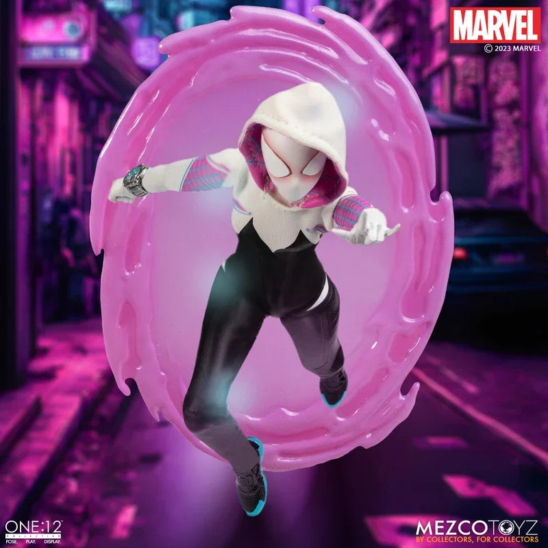 Spot Sale100% Original Mezco Toyz Comics One:12 Collective Ghost Spider Spider-Gwen Anime Action Collection Figures Model Toys