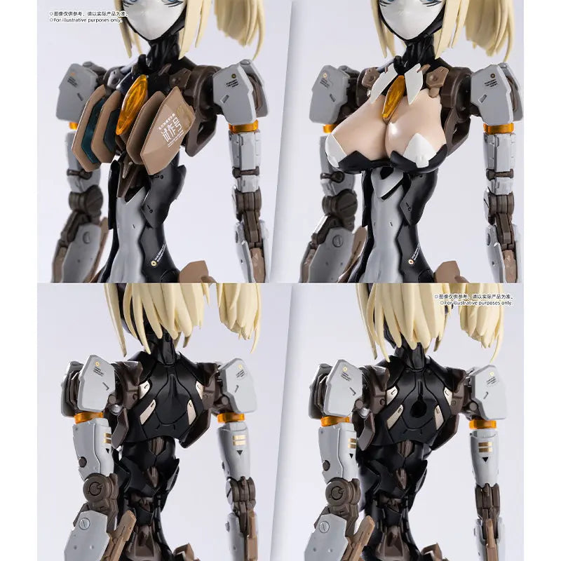 HEMOXIAN NUCLEAR CRAFT Project Rosa Starflower Lily Mecha Girl Action Figure Mechanical Assembly Model Kit Collectible Toy Boys