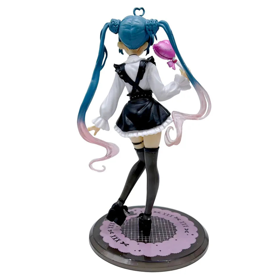 20CM Anime Hatsune Miku X Cinnamoroll Figure Anime Peripheral Collectible Models Decorative Decorations Children Kawaii Gift