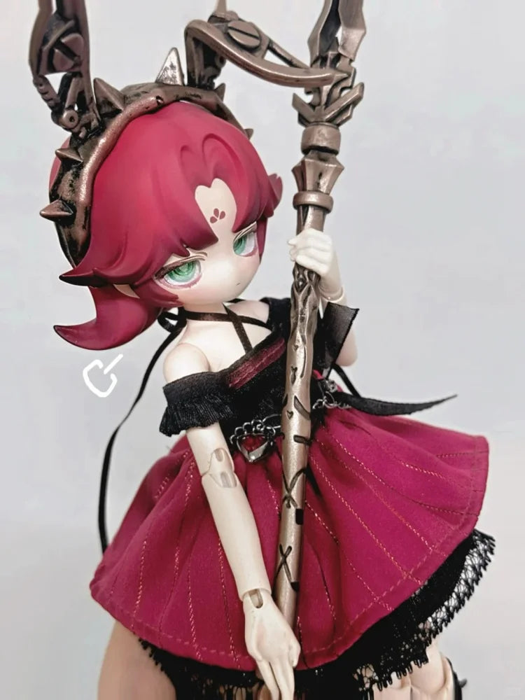 Mjd Lunar Lore Series Inedible Blind Box 1/8 Scale Articulated Action Figure Collectible Desktop Toy With Movable Joints Gift