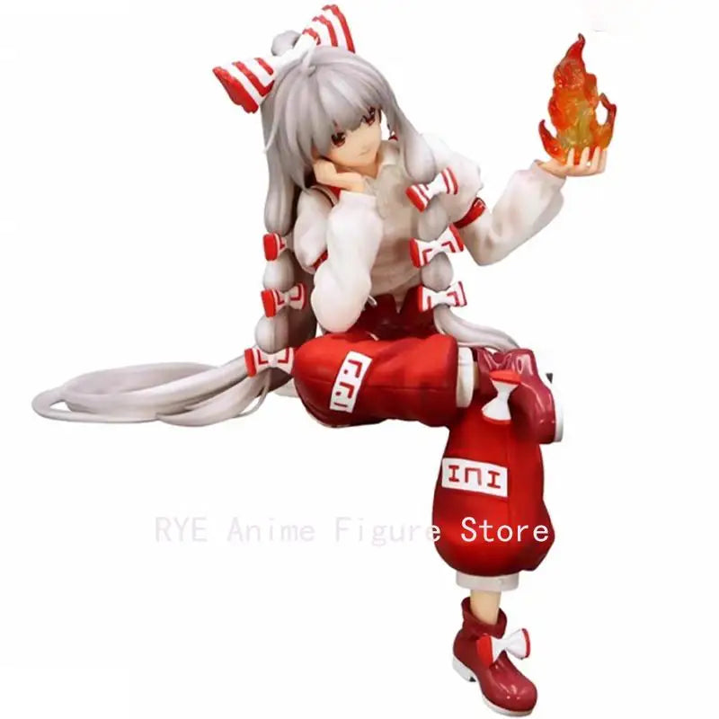 Genuine Furyu Touhou Project Noodle Stopper Figure Fujiwara No Mokou In Stock Original Anime Figure Model Collector Figurine Toy