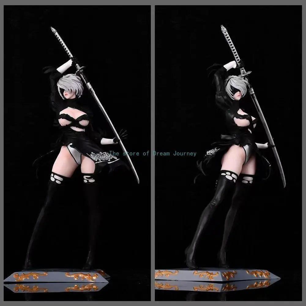Hot Figure Yorha No. 2 Type B 2B 33cm Anime Girl PVC Action Figure Toy GK Game Statue Ornament Adult Collection Model Doll